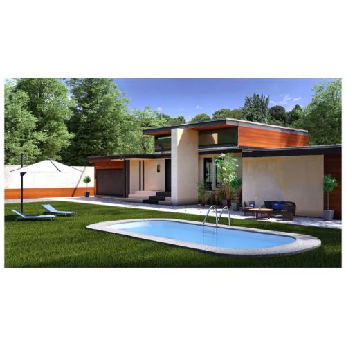 Piscina ovale interrata Madagascar 700x320x150 cm