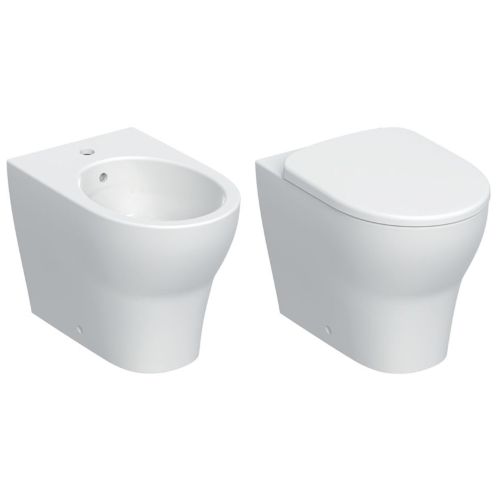 Set sanitario filo muro Geberit con sedile soft close