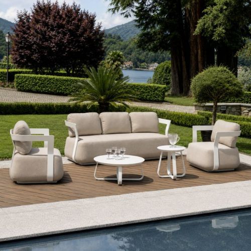 Set da giardino divano e poltrone 5 posti Monaco
