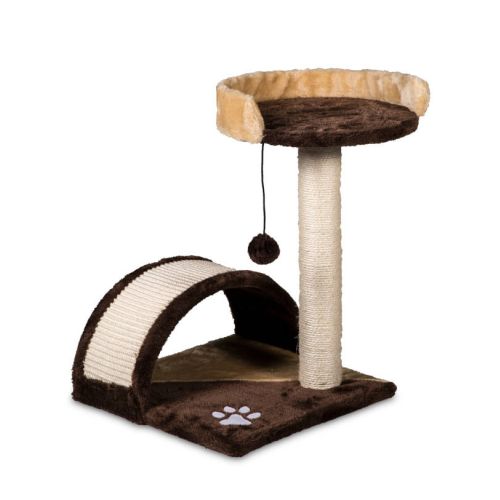 Riparo con cuccia e parco giochi marrone-beige 50 cm