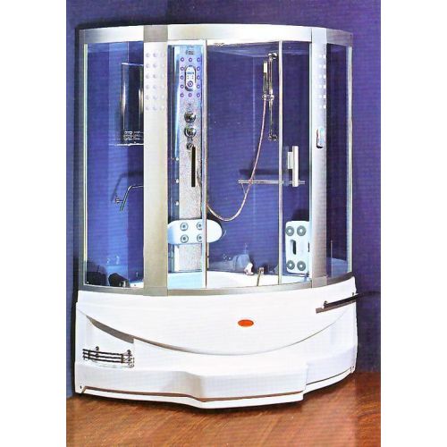 Vasca da bagno idromassaggio con doccia 130x130x218 cm