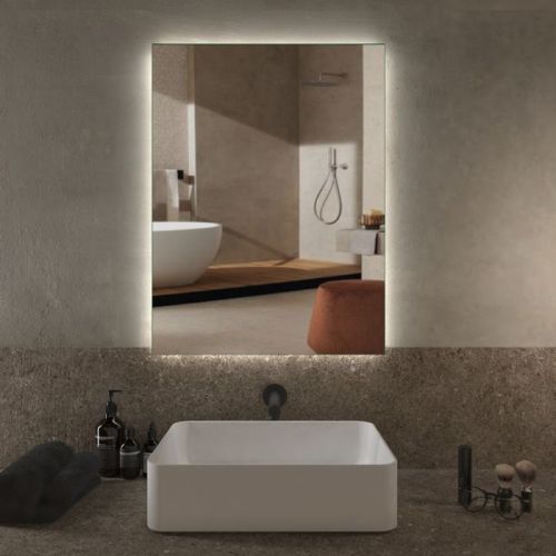 Specchio bagno retroilluminato 80x60cm con led