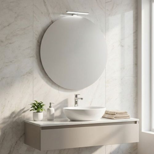 Specchio bagno rotondo 60 cm da parete