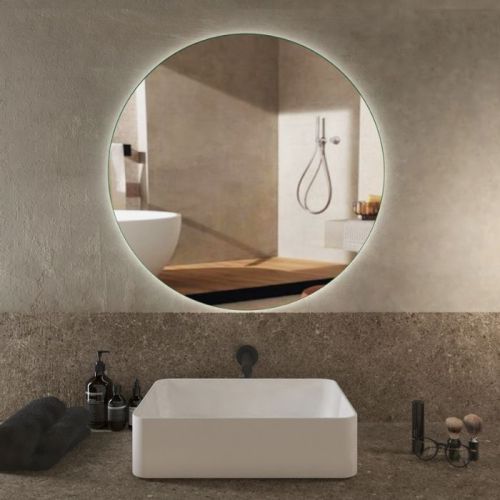 Specchio bagno tondo retroilluminato 80x80 cm