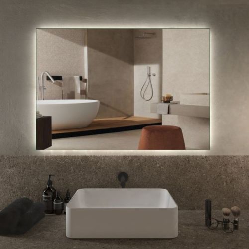 Specchio da bagno retroilluminato 100x70cm con led