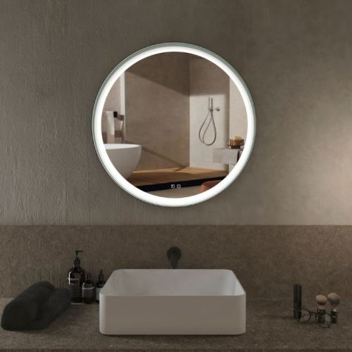Specchio da bagno rotondo 80x80 cm touch led