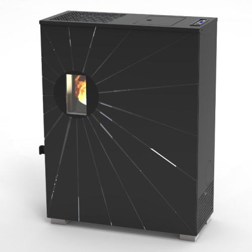 Stufa a pellet nera slim Cosmo 5 da 5,10 kw