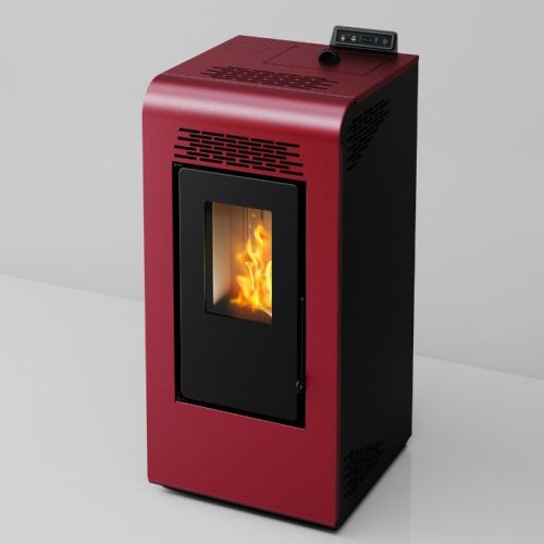 Stufa a pellet canalizzata Cervinia 8,74 kw Bordeaux