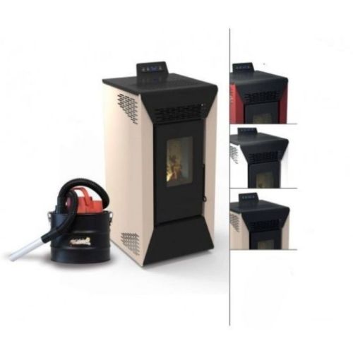 Stufa pellet Courmayeur da 8,74 kw con aspiracenere