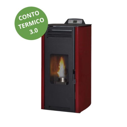 Stufa a pellet ad aria ventilata 7 Kw Laminox Rosa
