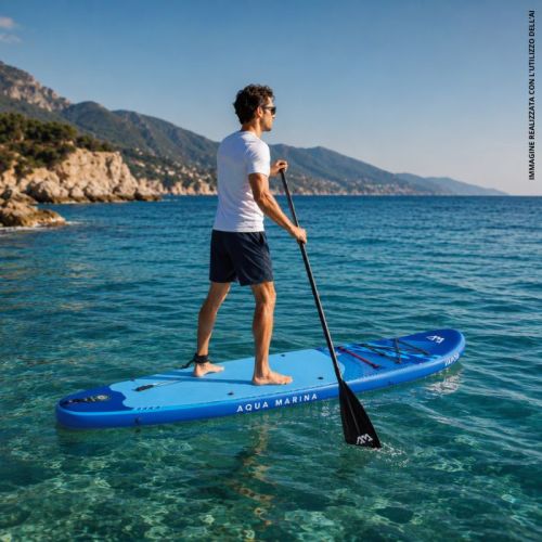 Sup gonfiabile Vapor blu con pagaia e laccio di sicurezza