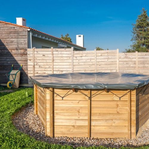 Telo di copertura invernale per piscina rotonda 376 cm