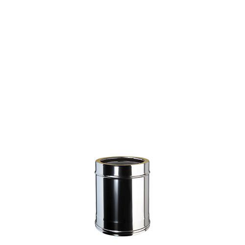Tubo doppia parete coibentato da 33 cm, acciaio inox