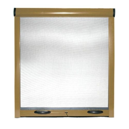 Zanzariera a rullo bronzo per finestra con frizione in kit riducibile