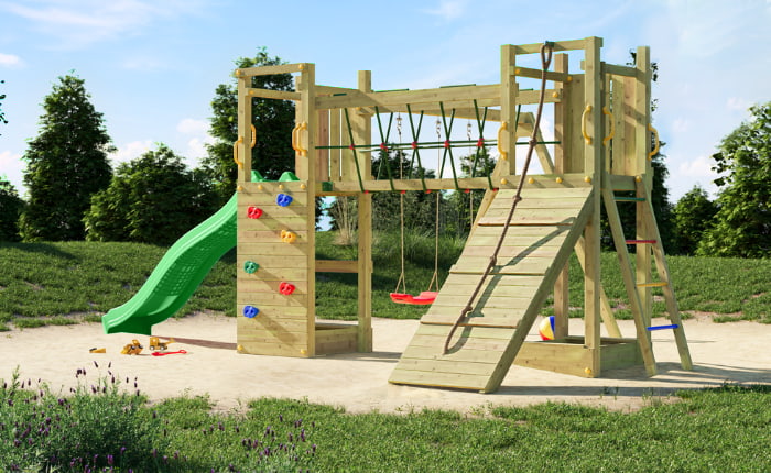 Parco giochi in legno