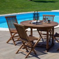 Set tavolo e sedie da giardino