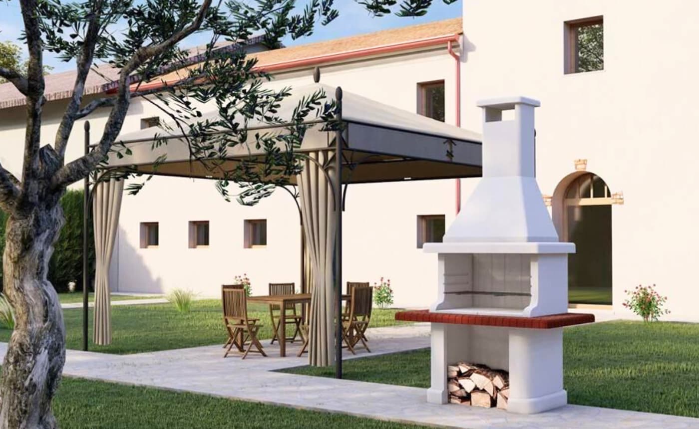 Barbecue in muratura