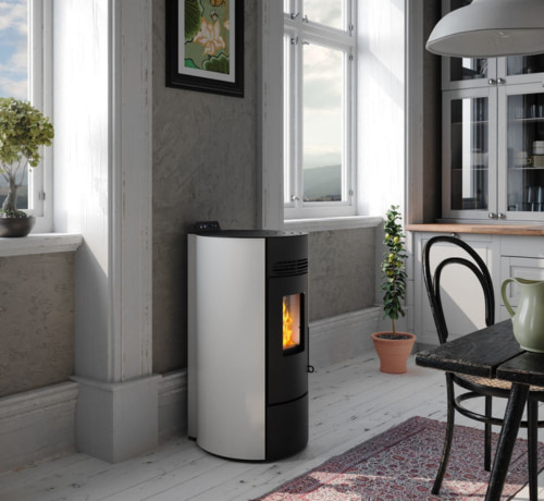Stufe a pellet angolari